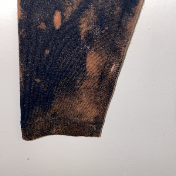 GAP Medium Black Bleach Dye Cowl Neck Long Sleeve Shirt Stretch - Picture 8 of 11